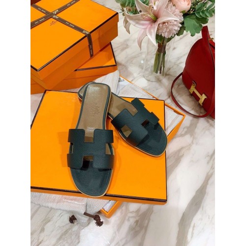 Hermes Oran Sandal slippers epsom leather h4553333